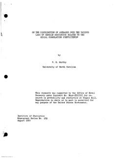 Murthy, V.K.; (1960)On the distribution of averages over the various lags of certain statistics related to the serial correlation coefficients." Navy.