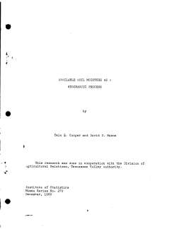 Cooper, D. and D.D. Mason; (1960). "Available soil moisture as a stochastic process."