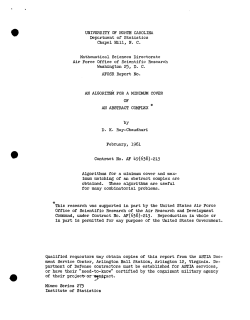 Ray-Chaudhuri, D.K.; (1961)An algorithm for a minimum cover of an abstract complex." Air Force.