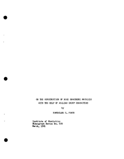 Foata, D.C.; (1961)On the construction of Bose-Chaudhuri matrices with help of Abelian group characters."