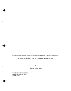 Koop, J.C.; (1961)Contributions to the general theory of sampling finity populations without replacement and with unequal probabilities."