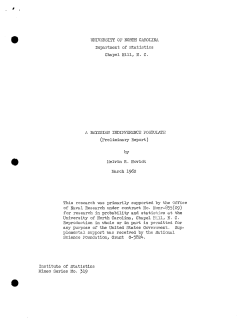 Novic, M.R.; (1962)A Bayesian indifference postulate."