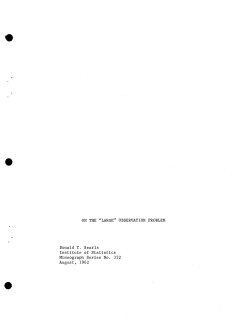 Searls, D.; (1962)On the `large' observation problem." Ph.D. Thesis.