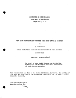 Sethuraman, J.; (1963)Some limit distributions connected with fixed interval analysis."