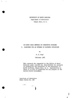 Page, E.S.; (1963)On Monte Carlo methods in congestion problems. I. Searching for an optimum in discrete situtations."
