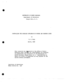 Page, E.S.; (1963)Controlling the standard deviation by cusums and warning lines."