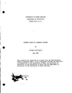 Dall'Aglio, G.; (1963)Present value of a renewal process."
