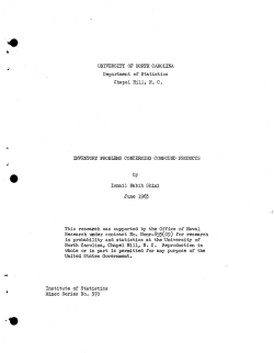 Shimi, I.N.; (1963)Inventory problems concerning compound products."