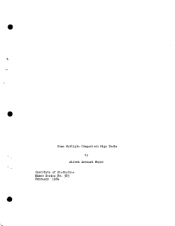 Rhyne, A.L.; (1964)Some multiple comparison sign tests." Ph.D. Thesis.