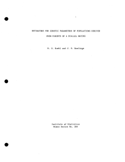 Kuehl, R.O. and J.O. Rawlings; (1964)Estimators for genetic parameters of population derived from parents of a diallel mating."