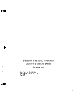 Rohde, C.A.; (1964)Contributions to the theory, computation and application of generalized inverses."