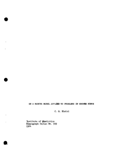 Khatri, C.G.; (1964)On a MANOVA model applied to problems in growth curves."