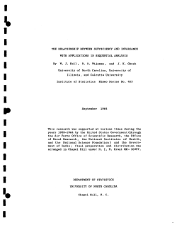 Hall, W.J., R.A. Wijsman, and J.K. Ghosh; (1964)The relationsip between sufficiency and invariance with applications in sequential analysis."