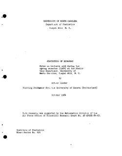 Linder, A.; (1964)Statistics of bioassay."