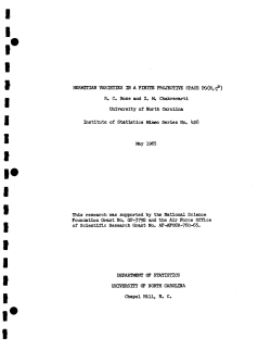 Bose, R.C. and Chakravarti, I.M.; (1965)Hermitian varieties in a finite projective space PG(n, q^2)."