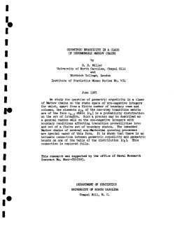 Miller, H.D.; (1965)Geometric ergodicity in a class of denumerable Markov chains."