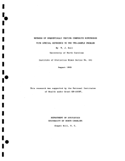 Hall, W.J.; (1965).Methods of sequentially testing composite hypotheses with special reference to the two-sample problem."