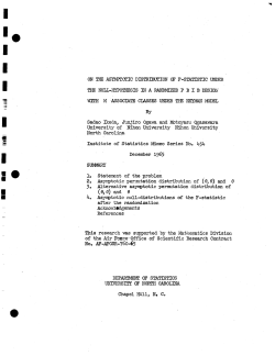 Ikeda, S., J. Ogawa and M. Ogasawara; (1965)On the asymptotic distribution of F-statistic under the null-hypothesis in a randomized PBIB design and M associate classes under the Neyman model."