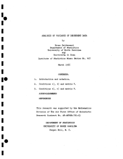 Baldessari, B.; (1966)Analysis of variance of dependent data."