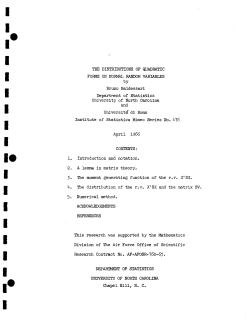 Baldessari, B.; (1966)The distributions of quadratic forms on normal random variables."