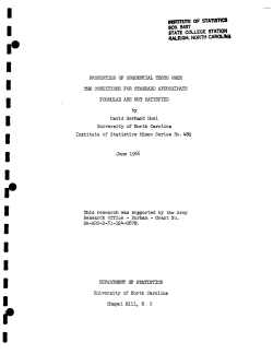 Hoel, David G.; (1966)Properties of sequential tests when the conditions for standard approximate formulae are not satisfied."