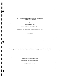 Sen, P.K.; (1966)On a class of nonparametric tests for Manova in two-way layouts."