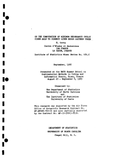 6. Gorog, E.; (1966)On the computtation of minimum redundancy cyclic codes able to correct given error pattern types."