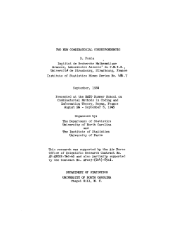 7. Foata, D.; (1966)Two new combinatorial correspondences."