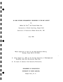 Puri, M.L. and P.K. Sen; (1966)On some optimum non-parametric procedures in two-way layouts."