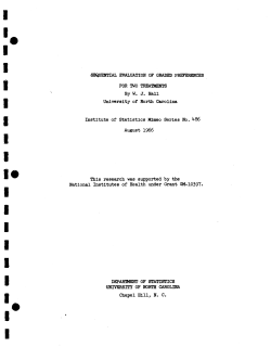 Hall, W.J.; (1966)Sequential evaluation of graded preferences for two treatments."
