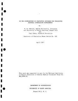 Gabriel, K.R. and Paul Feder; (1967)On the distribution of statistics suitable for evaluating rainfall stimulation experiments."