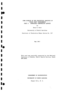 Koch, Gary; (1967)Some aspects of the statistical analysis osplit-plo experiments. Part I. Completely randomized layout."