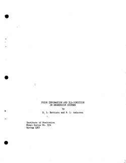 Battiste, E.L. and R.L. Anderson; (1967)Prior information and ill condition in regression systems."