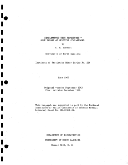 Gabirel, K.R.; (1964)Simultaneous test procedures - a theory of multiple comparisons."