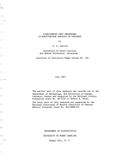 Gabriel, K.R.; (1967Simultaneous test procedures in multivariate analysis of variance."