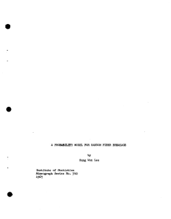 Lee, S.W.; (1967)A probability model for random fiber breakage." Ph.D. Thesis.