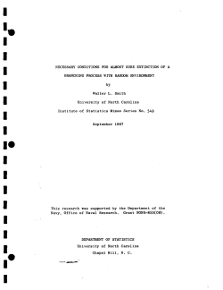 Smith, Walter; (1967)Necessary conditions for almost sure extinction of a branching process with random environment."