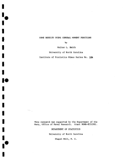 Smith, W.L.; (1967). "Some results using general moment functions."