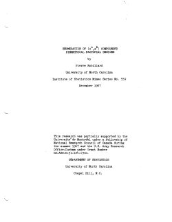 Robillard, P.; (1967)Enumerator of (s^n, s^k) confounded symmetrical designs."