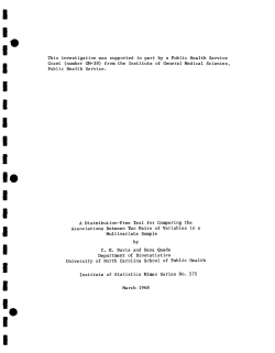 Davis, C.E. and D. Quade; (1968)A distribution-free test of compaing the associations between two pairs of variables in a multivariate sample."