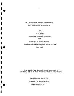 Heyde, C.C.; (1968)On a fluctuation theorem for processes with independent increments II."
