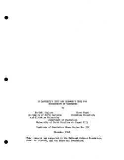 Sugiura, N. and Hisao, N.; (1968)On Bartlett's test and Lehmann's test for homogeneity of variances."