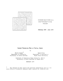 Aigner, M. and Geert Prins; (1970)Segment-preserving maps of partial orders."
