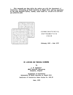 Goethals, J.M.; (1970)On t-desings and threshold decoding."