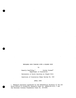 Hoeffding, Wassily and Simons, G.; (1969)Unbiased coin tossing with a biased coin."