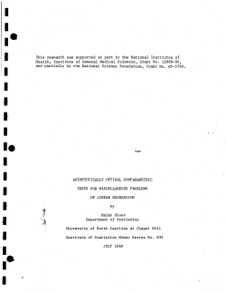 Ghosh, M.; (1969)Asymptotic optimal non-parametric tests for miscellaneous problems of linear regression."