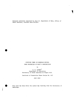 Loynes, R.M.; (1969)Stopping time on Brownian motion: Some properties of Roots' construction."