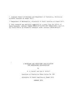 Gould, F.J. and Tolle, J.W.; (1970)A necessary and sufficient qualification for constrained optimization."