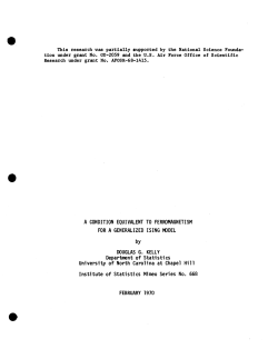 Kelly, D.G.; (1970)A condition equivalent to ferromagnetism for a generalized ising model."