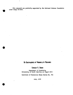Baker, C.R.; (1970)On equivalence of probability measures."